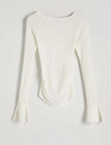 Bluza Reserved, alb Alb