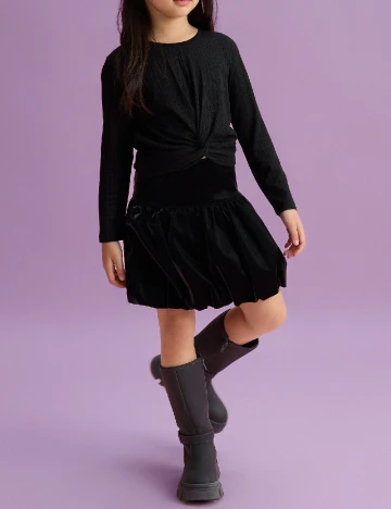 Fusta Reserved, negru Negru