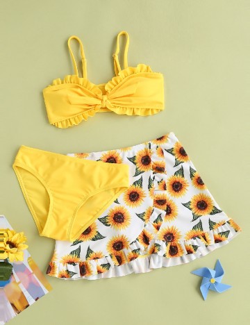
						Costum de baie SHEIN, galben