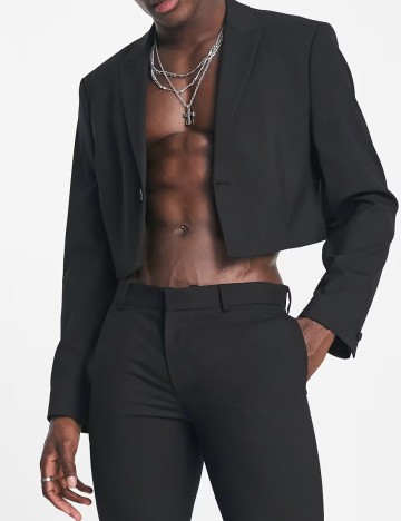 
						Sacou ASOS, negru