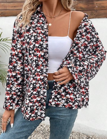 
						Camasa SHEIN, floral print