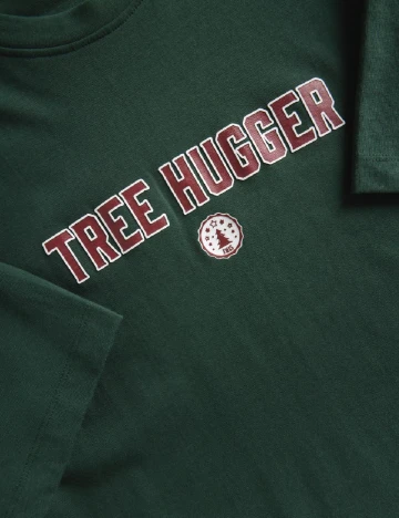 Tricou Reserved, verde inchis Verde
