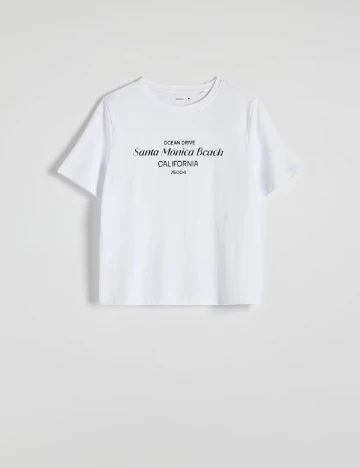 Tricou Reserved, alb