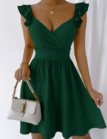 Rochie scurta SHEIN, verde Verde