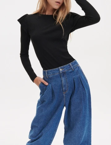 Bluza Reserved, negru Negru