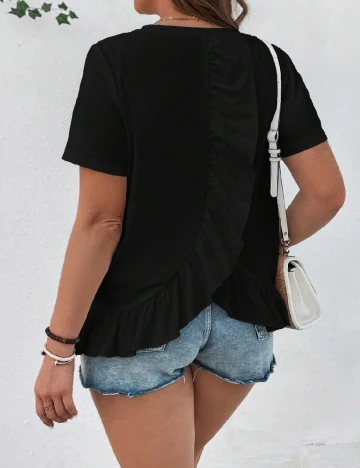 Tricou SHEIN CURVE, negru Negru