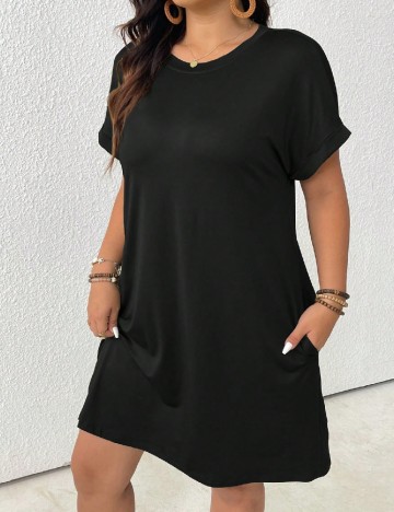 
						Rochie medie SHEIN CURVE, negru