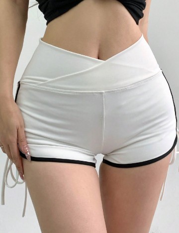 
						Pantaloni scurti Dazy, alb