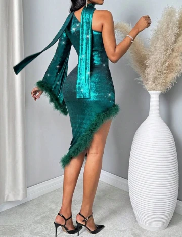 Rochie scurta SHEIN, turcoaz Verde