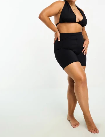Chilot de  baie Ivory Rose Curve, negru Negru