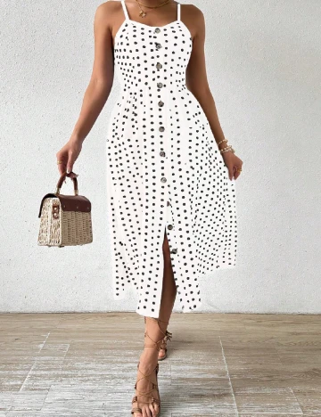 Rochie medie SHEIN, alb