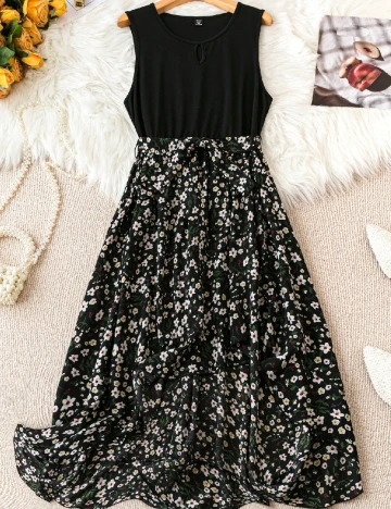 Rochie lunga SHEIN CURVE, negru