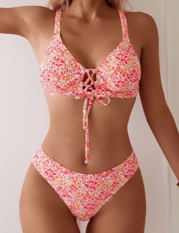 
						Costum de baie SHEIN, floral print