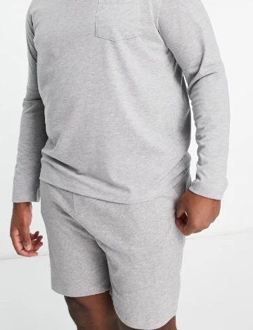 Pantaloni scurti Asos Plus Size Men, gri