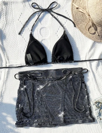Costum de baie SHEIN, gri Gri