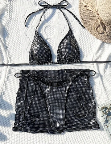 Costum de baie SHEIN, gri Gri