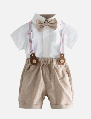 Compleu Shein Kids, alb/maro Alb