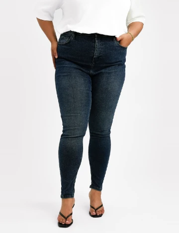 Blugi Top Shop Plus Size, albastru Albastru