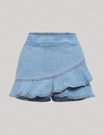 Fusta pantalon Shein Kids, albastru