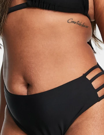Chilot de  baie Ivory Rose Curve, negru Negru