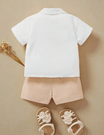 Compleu Shein Kids, alb/maro Alb