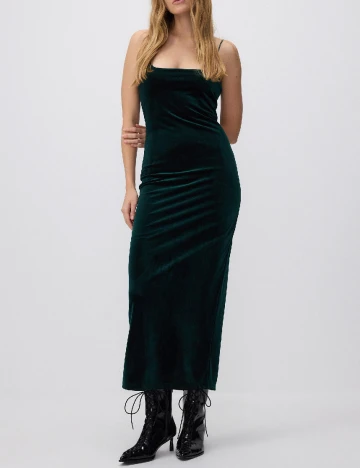 Rochie medie Reserved, verde inchis Verde