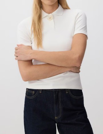 
						Tricou Reserved, alb