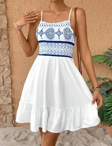Rochie scurta SHEIN, alb