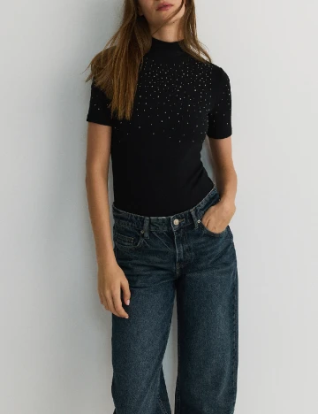 Tricou Reserved, negru