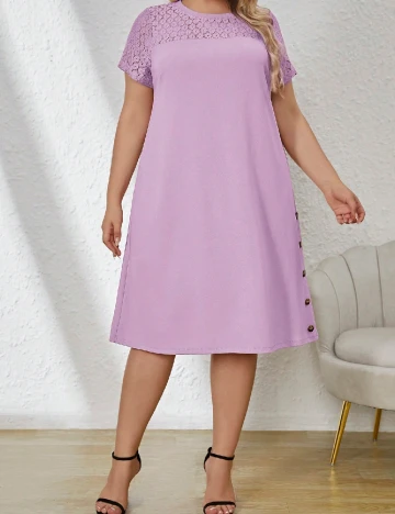 Rochie medie SHEIN CURVE, mov