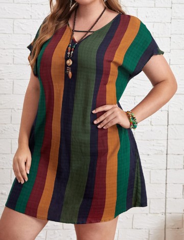 
						Rochie scurta Emery Rose Curve, mix culori