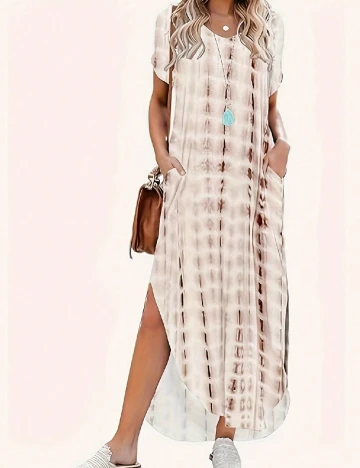 Rochie lunga SHEIN, crem