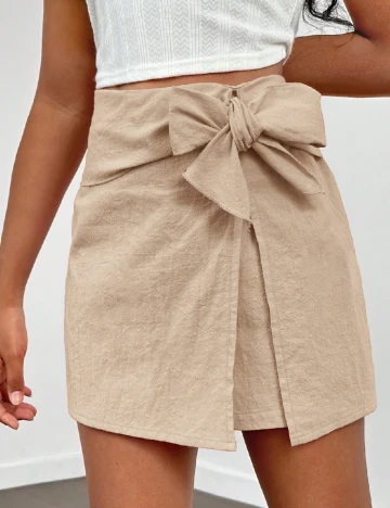 Fusta pantalon Shein Kids, bej Crem