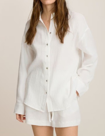 
						Camasa Oversize Reserved, alb