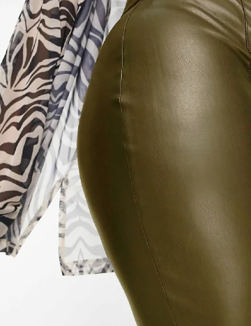 Pantaloni ASOS Curve, kaki