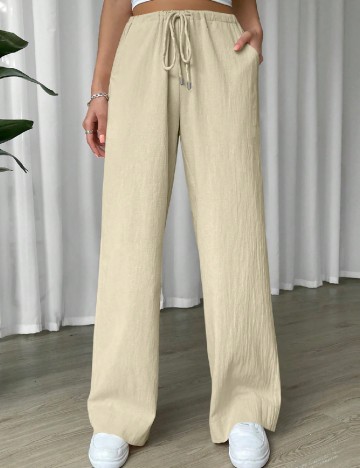 
						Pantaloni SHEIN, crem