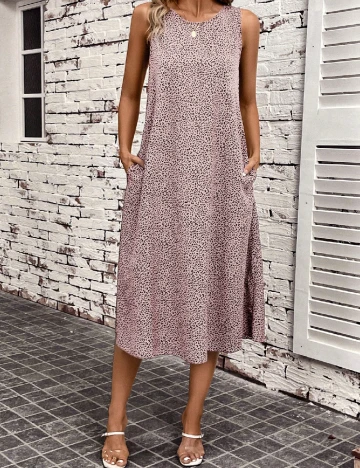 Rochie medie SHEIN, animal print