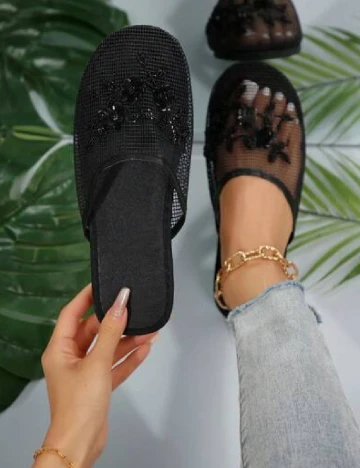 Papuci de Casa SHEIN, negru Negru