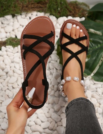 
						Sandale SHEIN, negru