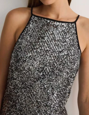 Rochie scurta Reserved, argintiu
