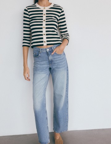 
						Bluza Reserved, alb/negru