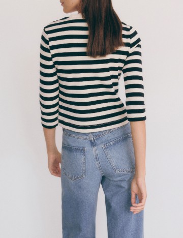 Bluza Reserved, alb/negru