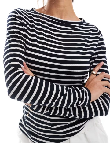 Bluza ASOS, alb/negru