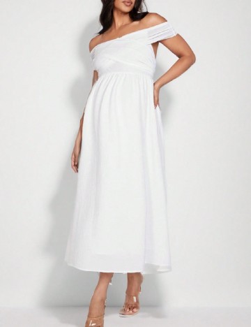 
						Rochie lunga SHEIN, alb