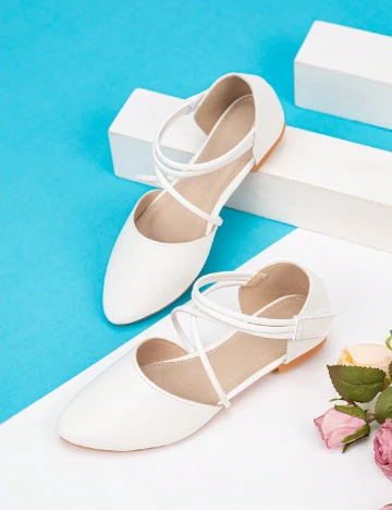 Pantofi Shein Kids, alb Alb