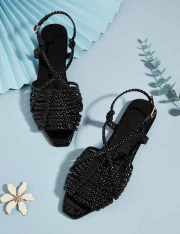 
						Sandale SHEIN, negru