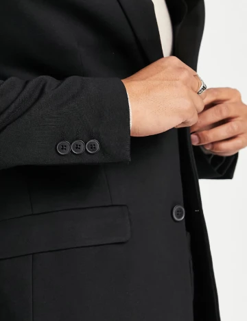 Sacou Topman, negru Negru