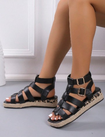 
						Sandale SHEIN, negru