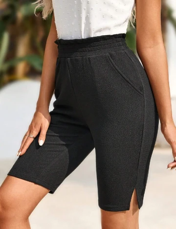 Pantaloni scurti Emery Rose, negru Negru