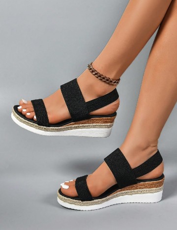 
						Sandale SHEIN, negru